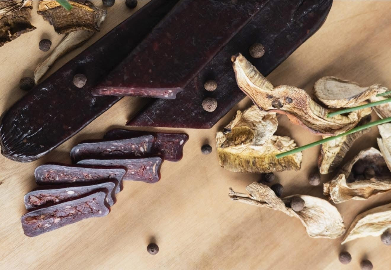 Air-Dried Venison Sausage with Boletus