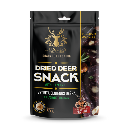 Air-Dried Venison Sausage with Hazelnuts
