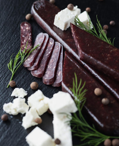 Air-Dried Venison Sausage with BRINZA Cheese